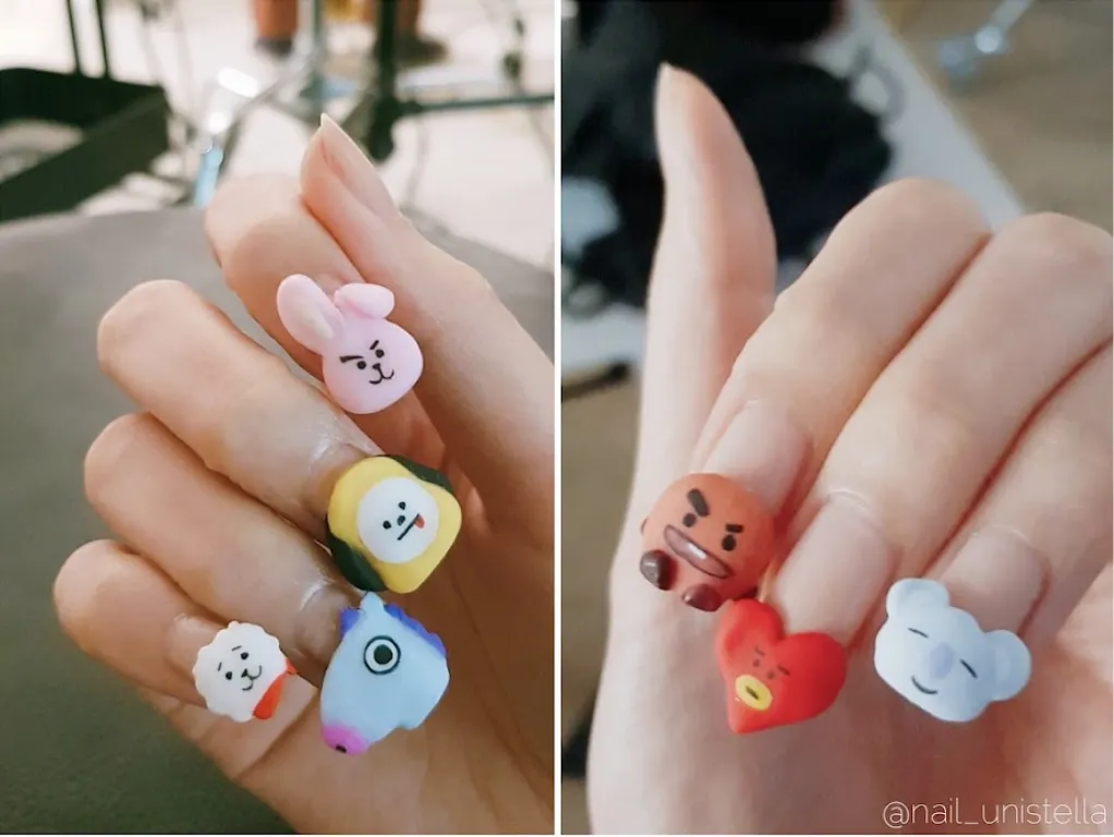 Móng tay lấy cảm hứng từ nhân vật BT21