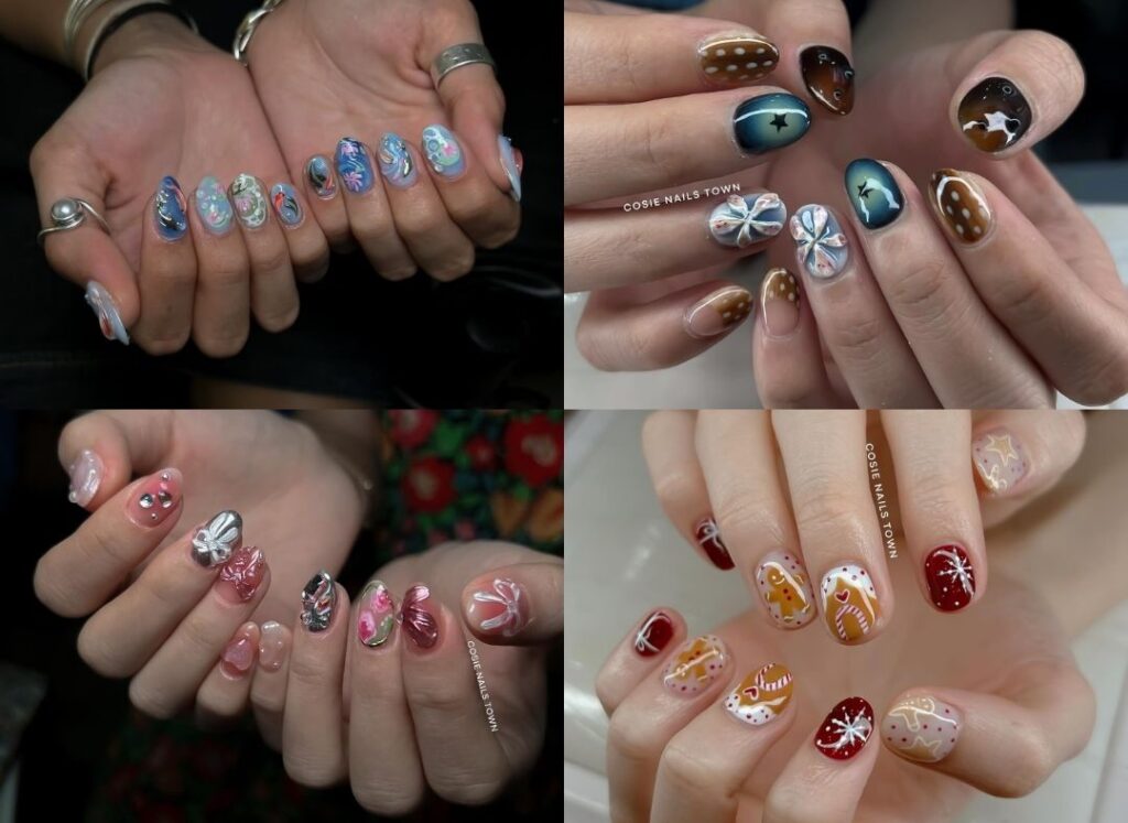 Mẫu làm móng tay cá tính tại Cosie Nailstown