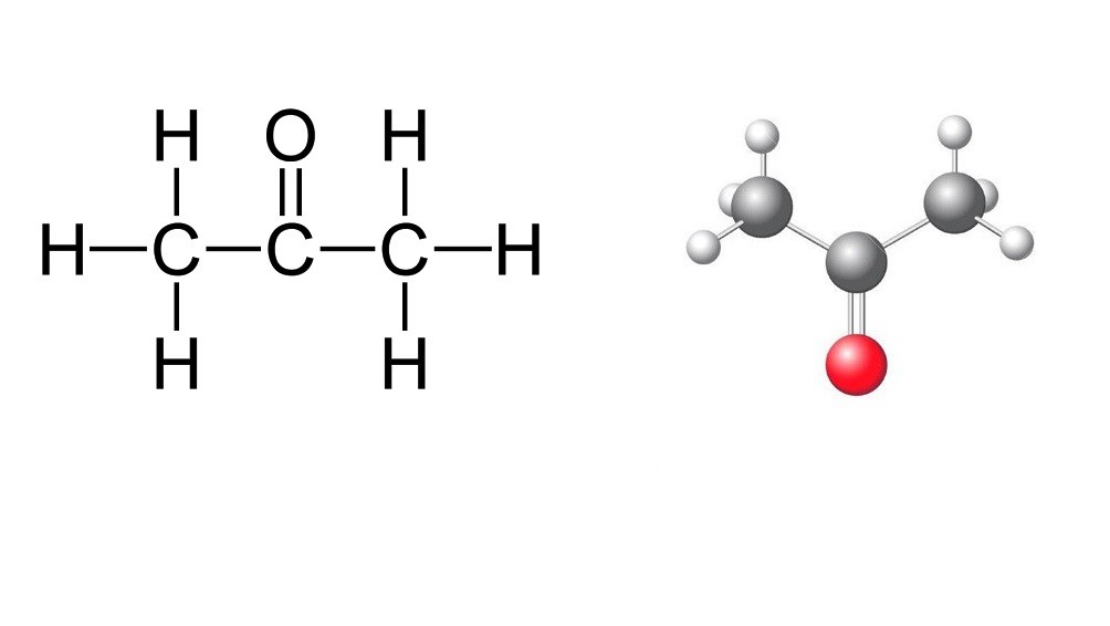 Công thức hóa học của acetone