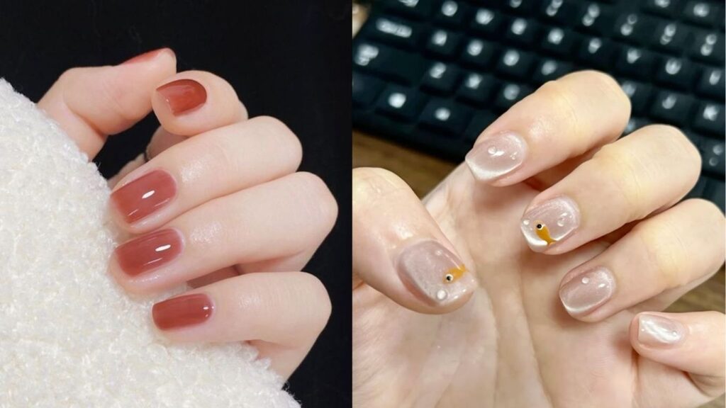 mẫu móng ngắn thuận tiện làm việc mà không lo hư móng