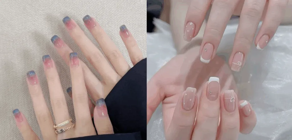 Chọn size nailbox theo form móng vuông bo góc