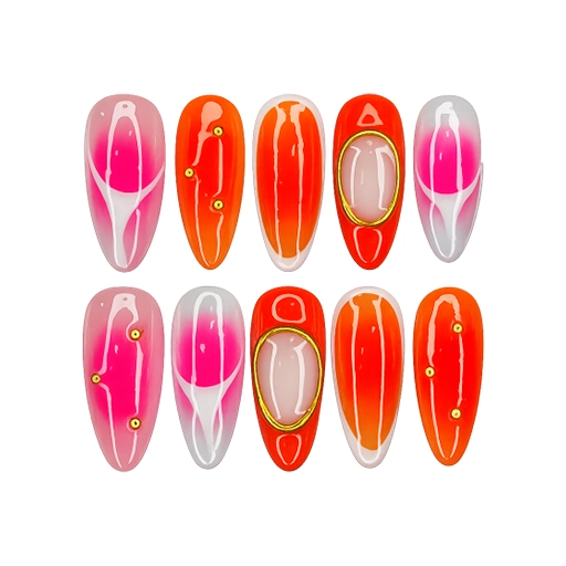 Press-on Nails Wholesale $6.90 Sunset Glow by Yabe Vietnam