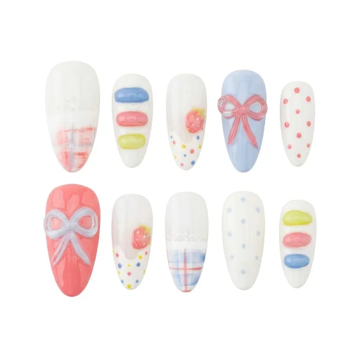 Press-on Nails Wholesale $6.90 Charming Ribbons by Yabe Vietnam