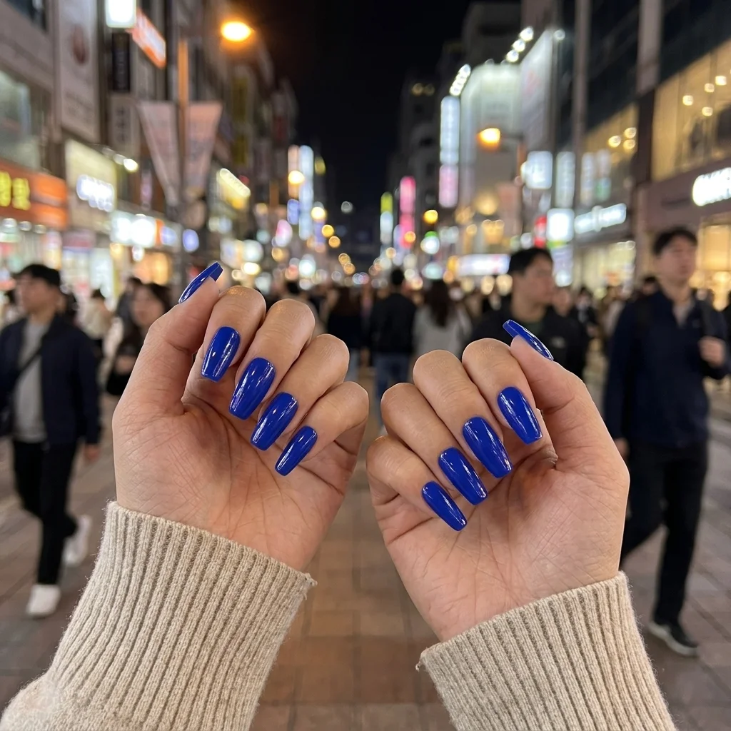 Press-on Nails Wholesale $1.90 Electric Blue by Yabe Vietnam