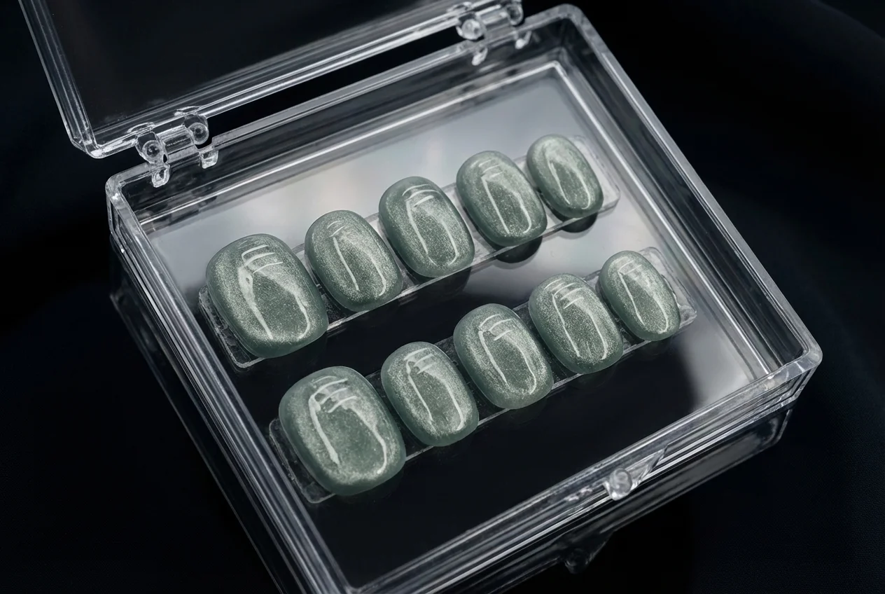 Press-on Nails Wholesale $1.90 Emerald Gloss by Yabe Vietnam