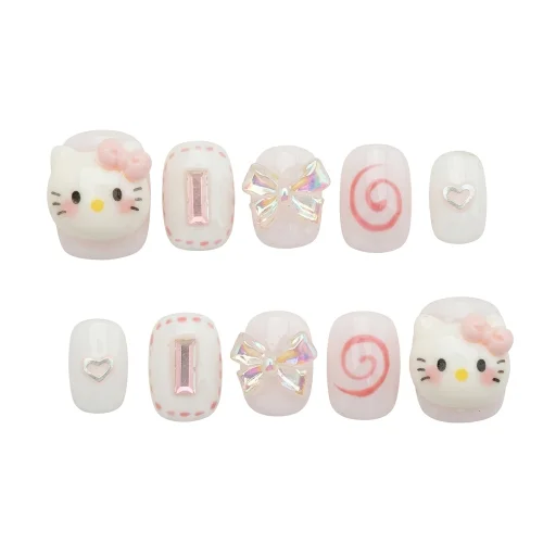 Press-on Nails Wholesale $6.90 Kitty Whirl by Yabe Vietnam