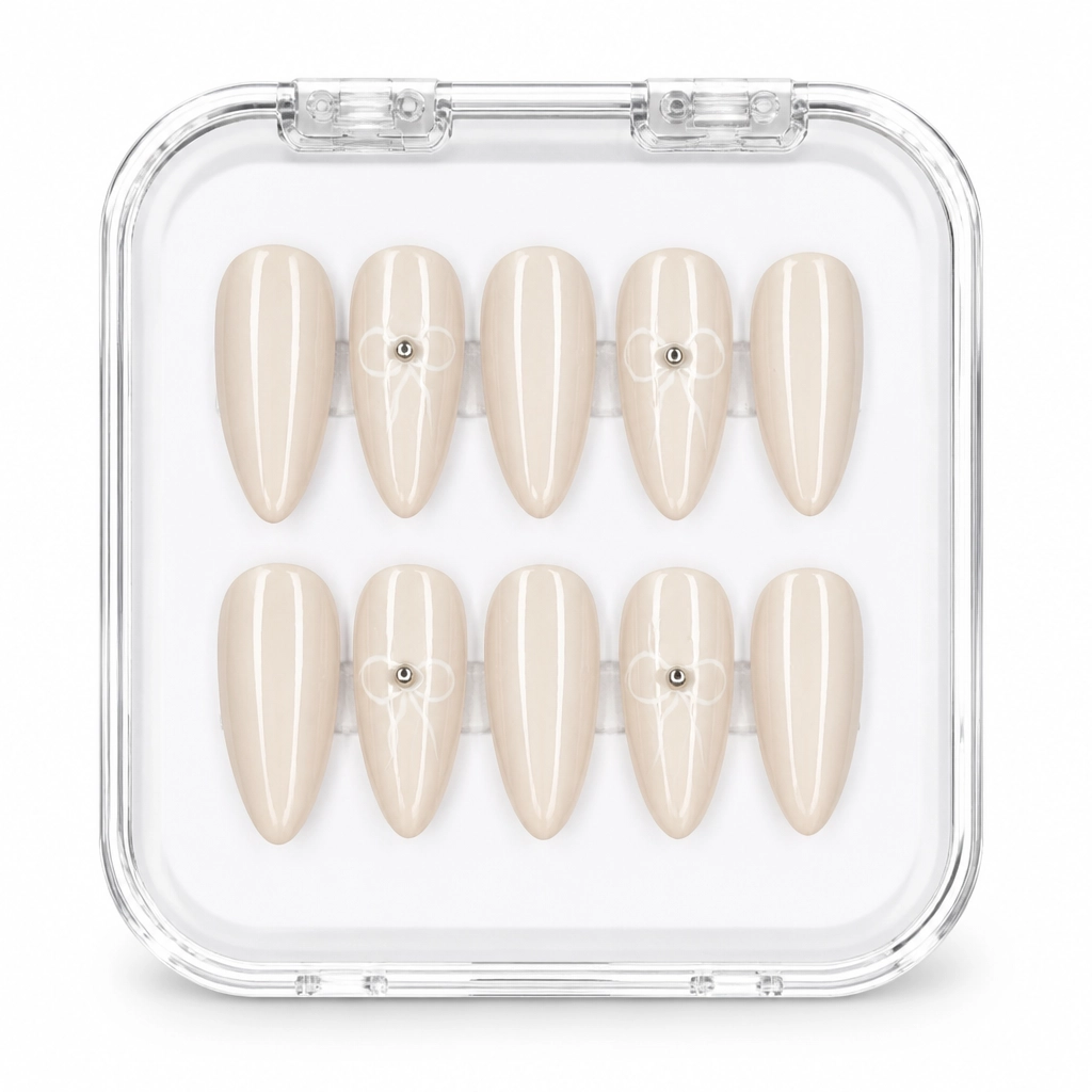 Press-on Nails Wholesale $3.90 Luminous Almond by Yabe Vietnam