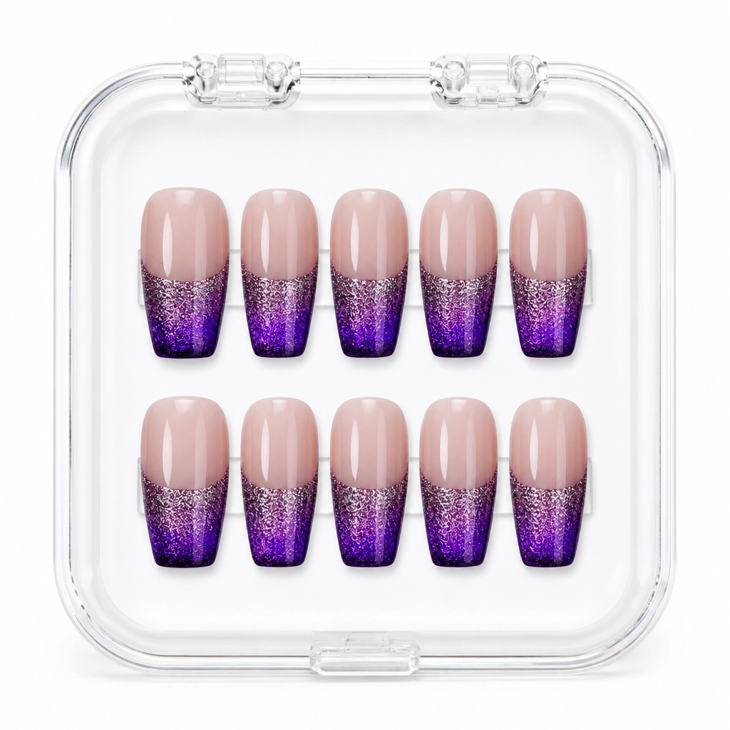 Press-on Nails Wholesale $3.90 Amethyst Glam by Yabe Vietnam