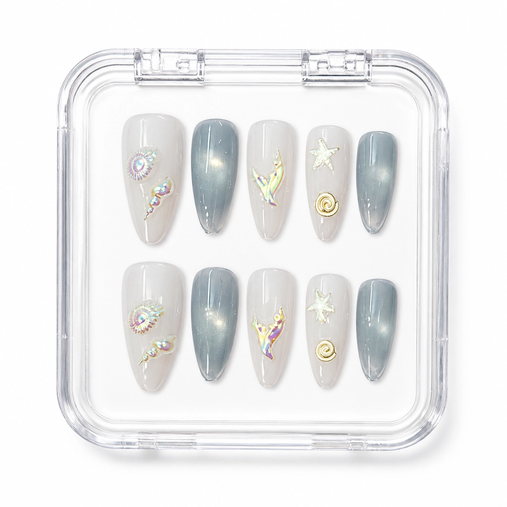 Press-on Nails Wholesale $3.90 Celestial Sage by Yabe Vietnam