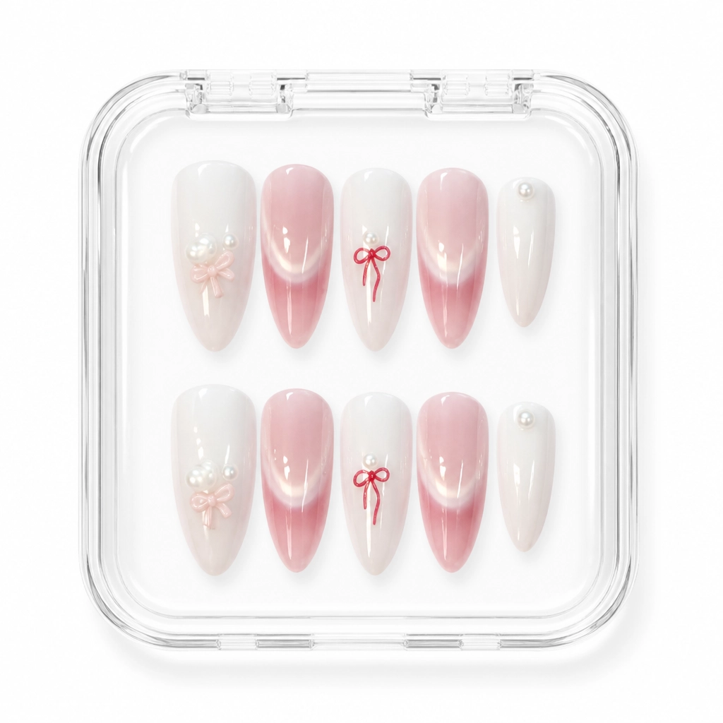 Press-on Nails Wholesale $3.90 Blush Elegance by Yabe Vietnam