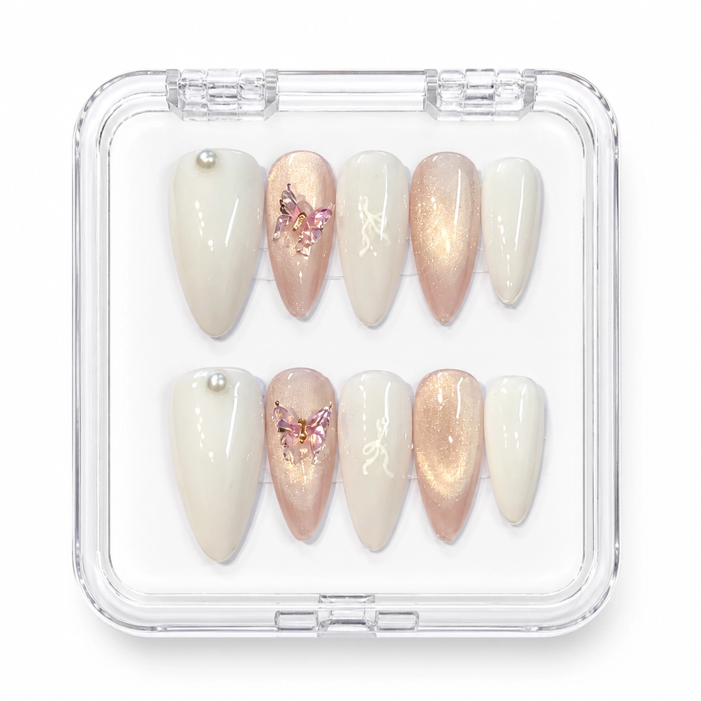 Press-on Nails Wholesale $3.90 Luminous Elegance by Yabe Vietnam