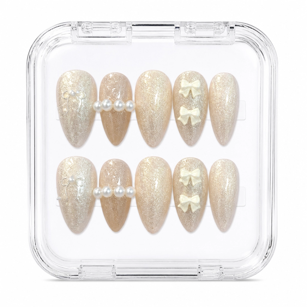 Press-on Nails Wholesale $3.90 Gilded Glamour by Yabe Vietnam
