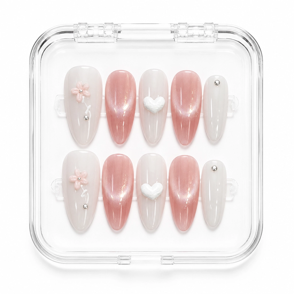 Press-on Nails Wholesale $3.90 Nude Blush Elegance by Yabe Vietnam