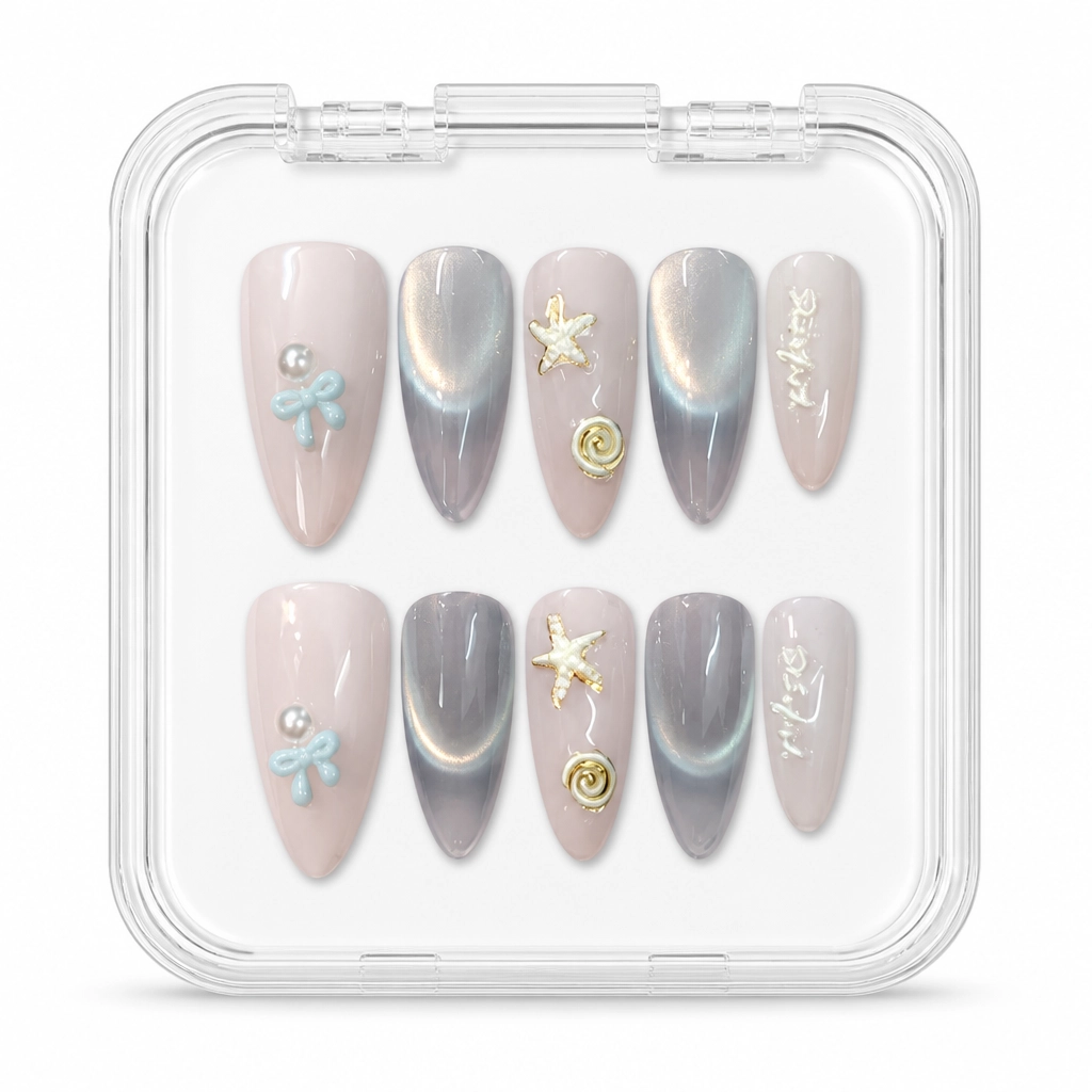 Press-on Nails Wholesale $3.90 Celestial Elegance by Yabe Vietnam