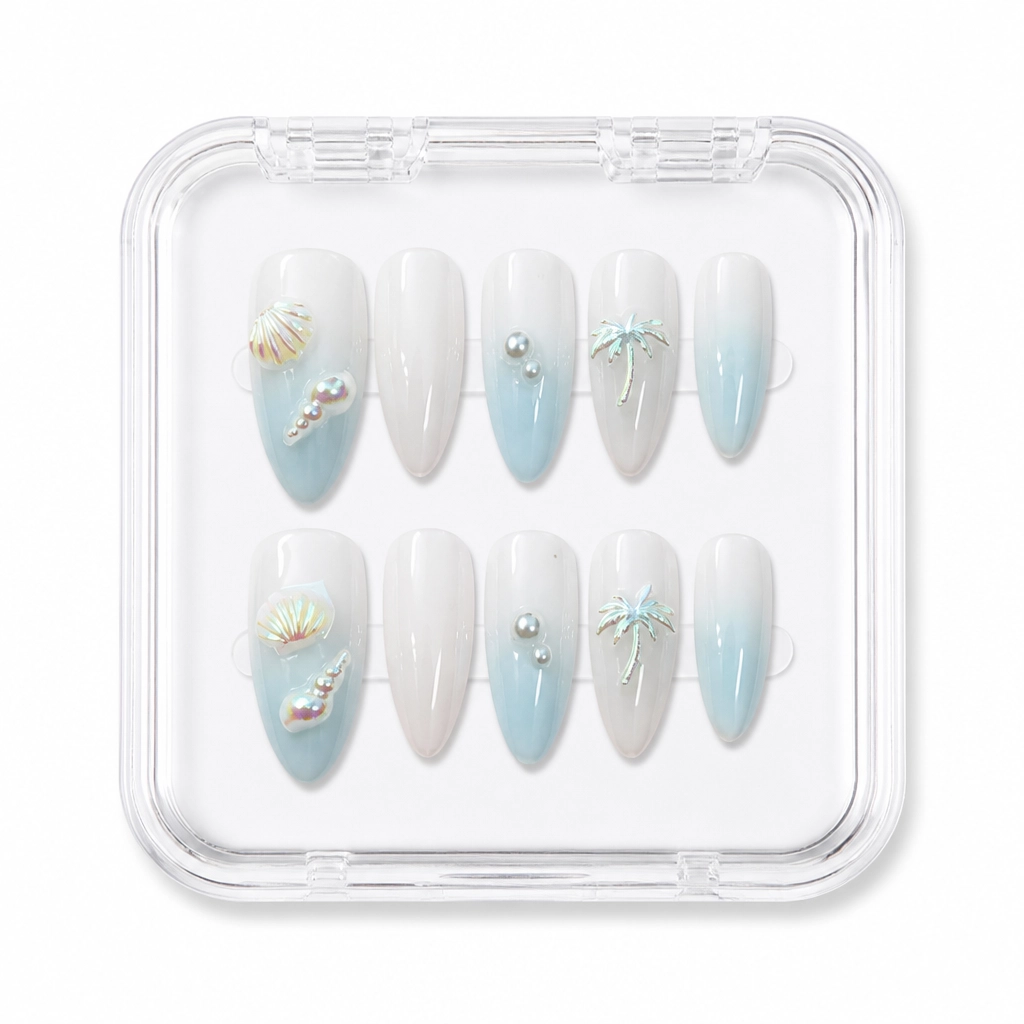 Press-on Nails Wholesale $3.90 Opalescent Charm by Yabe Vietnam
