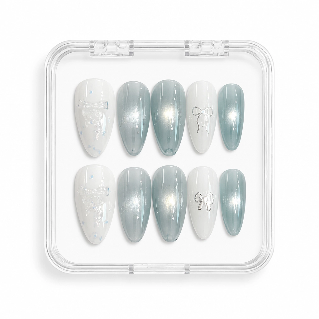Press-on Nails Wholesale $3.90 Smoky Elegance by Yabe Vietnam