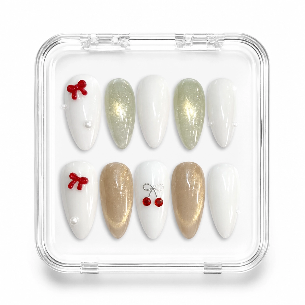 Press-on Nails Wholesale $3.90 Champagne Elegance by Yabe Vietnam