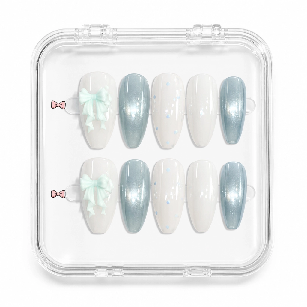 Press-on Nails Wholesale $3.90 Soft Marble Charm by Yabe Vietnam