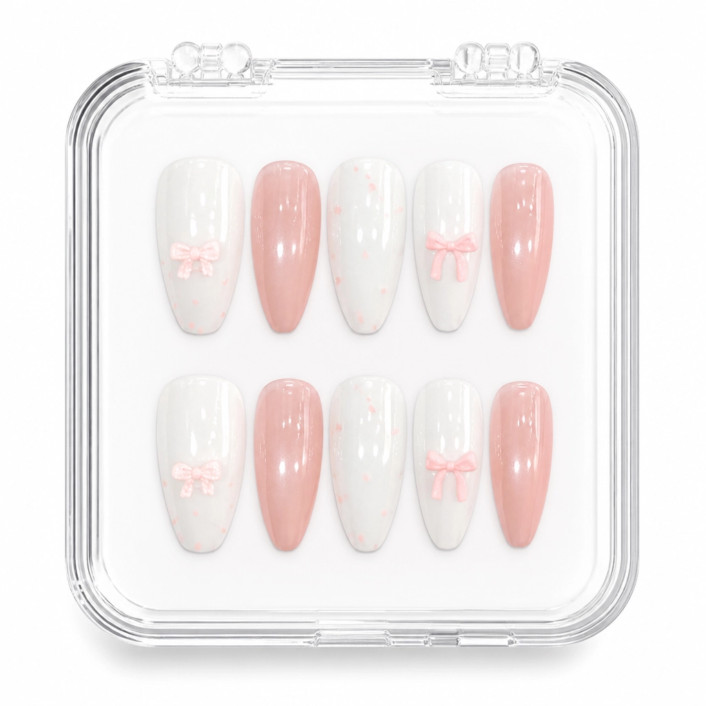 Press-on Nails Wholesale $3.90 Blush Marble Dream by Yabe Vietnam