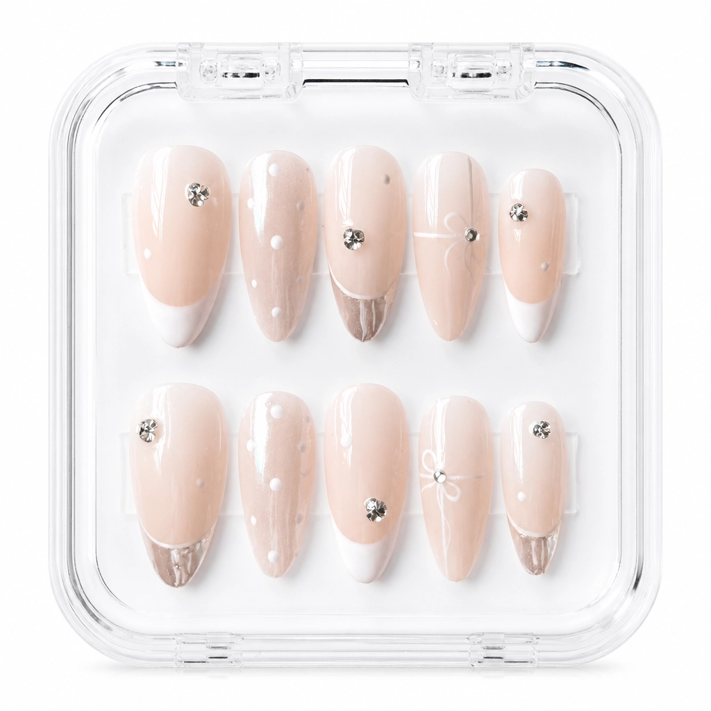 Press-on Nails Wholesale $3.90 Petal Dew Grace by Yabe Vietnam