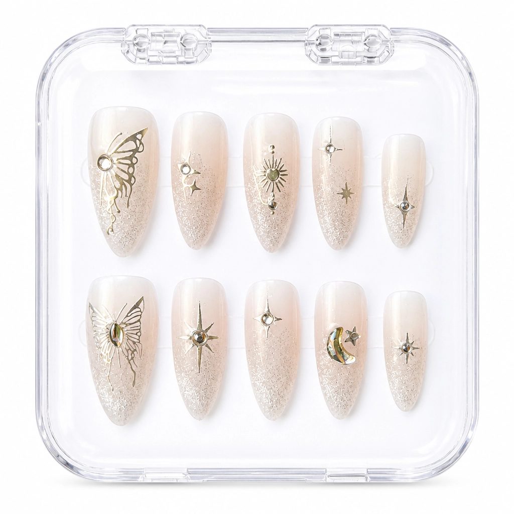 Press-on Nails Wholesale $3.90 Celestial Bloom by Yabe Vietnam