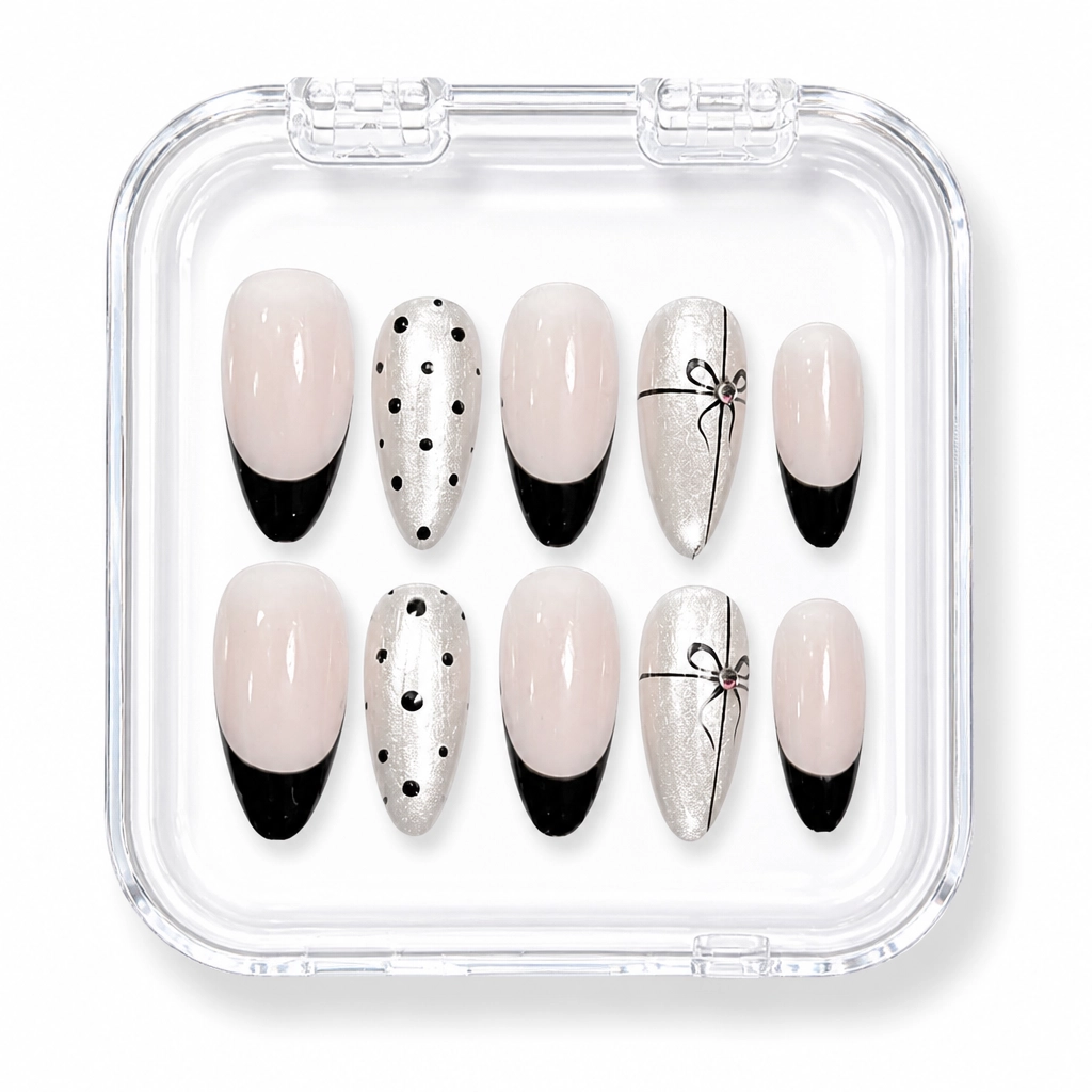 Press-on Nails Wholesale $3.90 Noir Chic by Yabe Vietnam