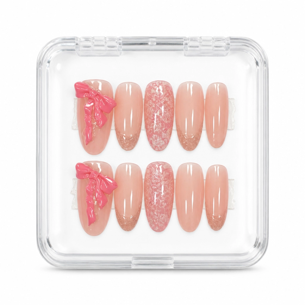 Press-on Nails Wholesale $3.90 Coral Bliss by Yabe Vietnam
