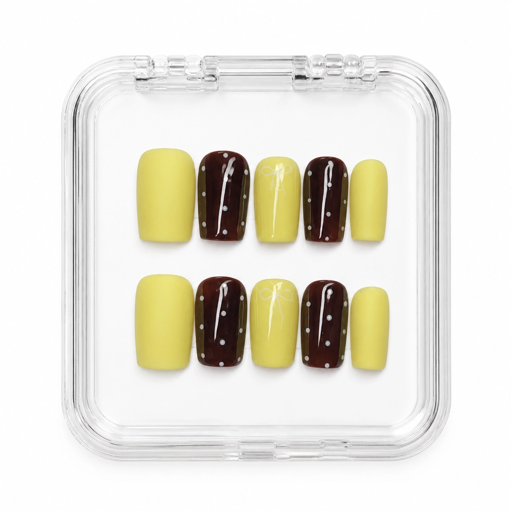 Press-on Nails Wholesale $3.90 Citrus Truffle by Yabe Vietnam