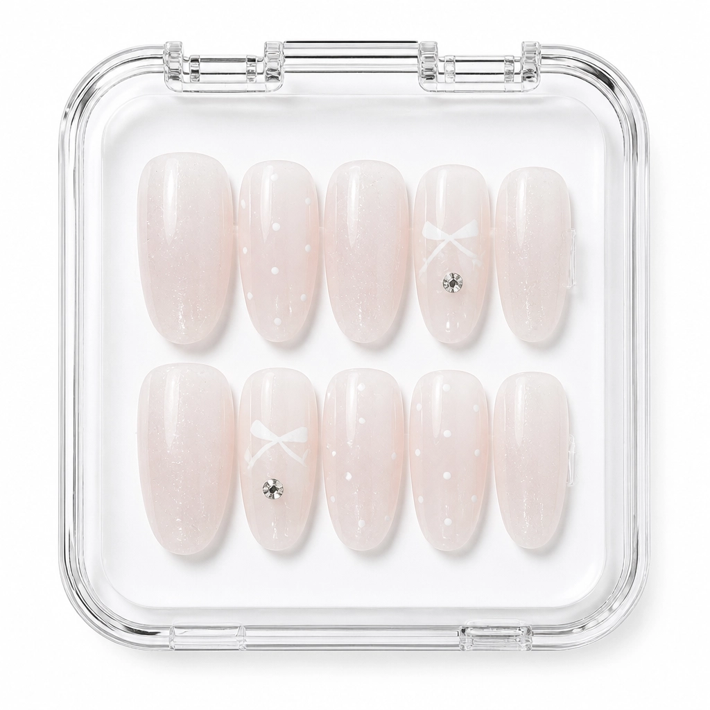 Press-on Nails Wholesale $3.90 Polka Charm by Yabe Vietnam