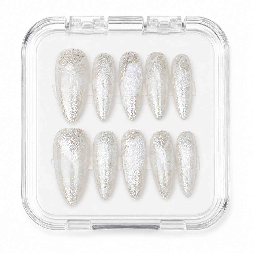Press-on Nails Wholesale $3.90 Ethereal Lace by Yabe Vietnam