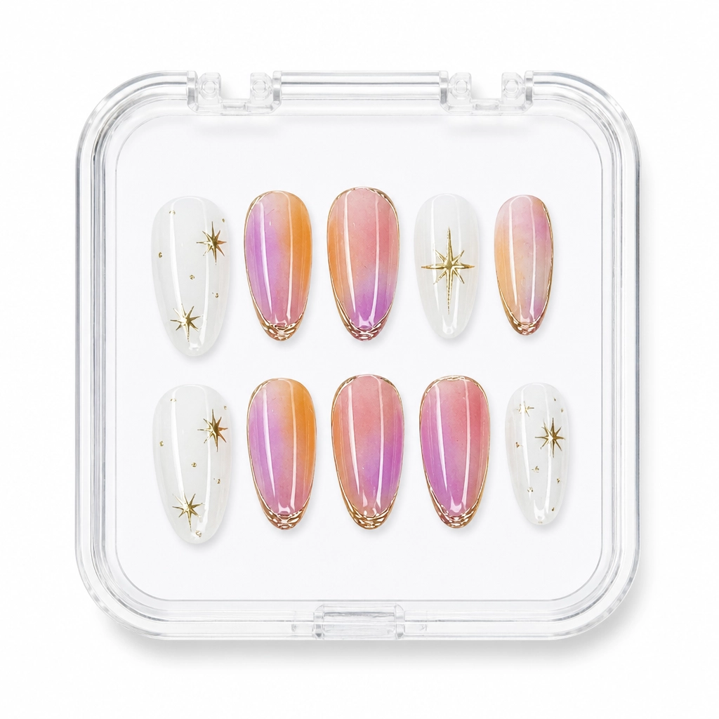 Press-on Nails Wholesale $6.90 Celestial Glow by Yabe Vietnam