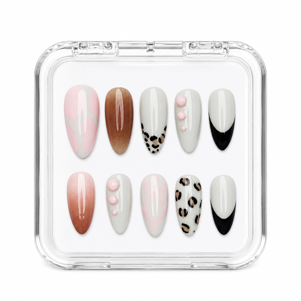 Press-on Nails Wholesale $6.90 Leopard Luxe by Yabe Vietnam