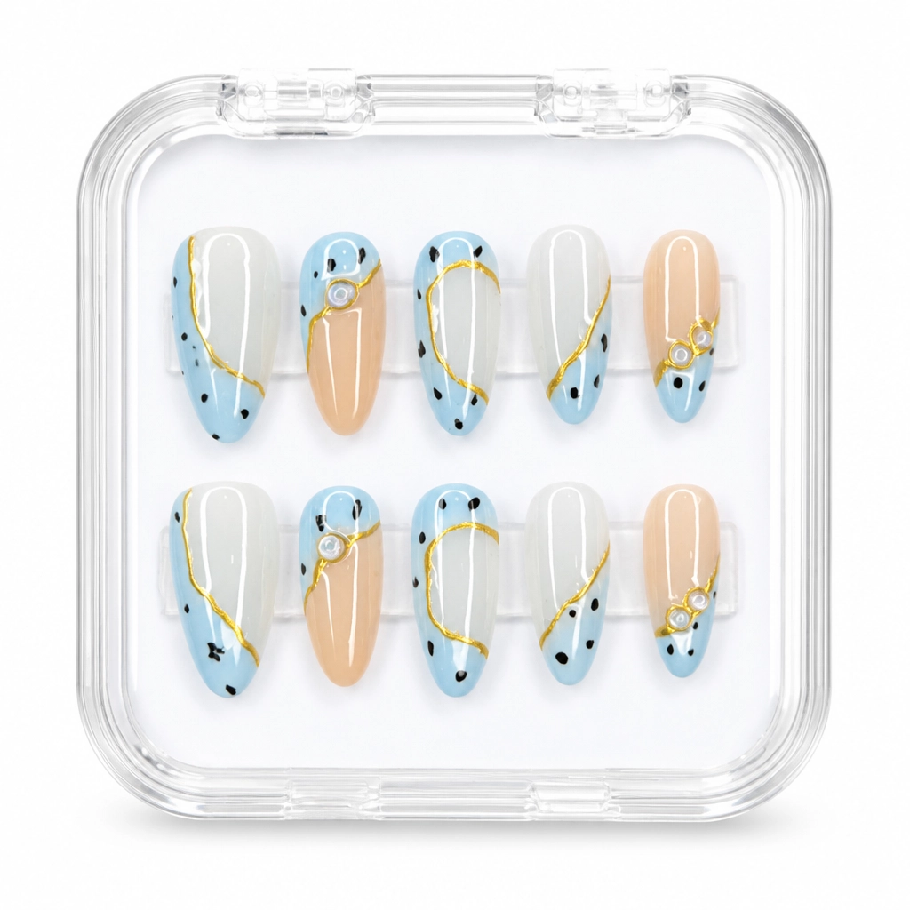 Press-on Nails Wholesale $6.90 Celestial Breeze by Yabe Vietnam