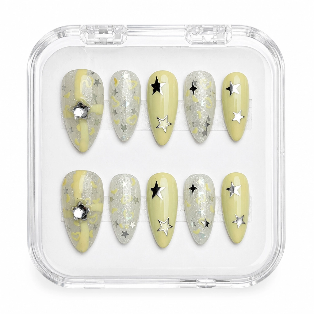 Press-on Nails Wholesale $6.90 Stellar Chartreuse by Yabe Vietnam