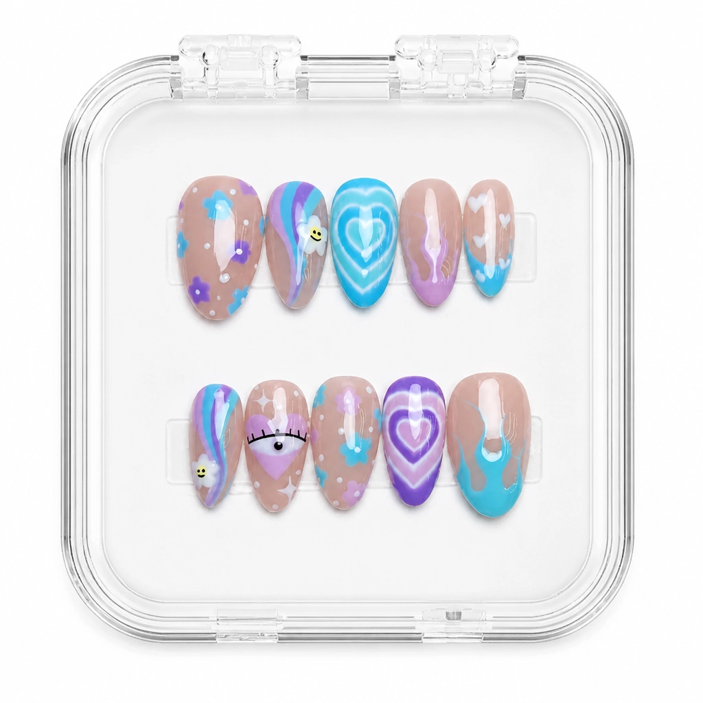 Press-on Nails Wholesale $6.90 Cosmic Swirl by Yabe Vietnam