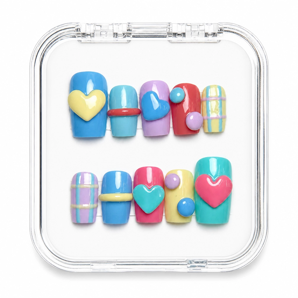 Press-on Nails Wholesale $6.90 Heartfelt Glam by Yabe Vietnam