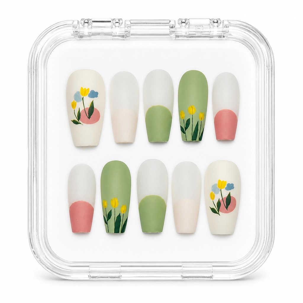 Press-on Nails Wholesale $6.90 Botanical Bliss by Yabe Vietnam