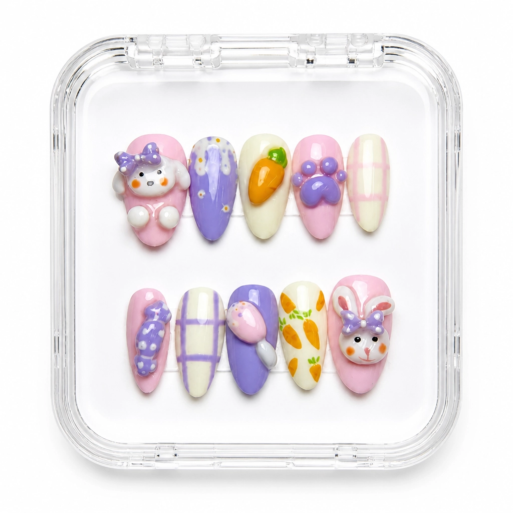 Press-on Nails Wholesale $6.90 Whimsical Charm by Yabe Vietnam
