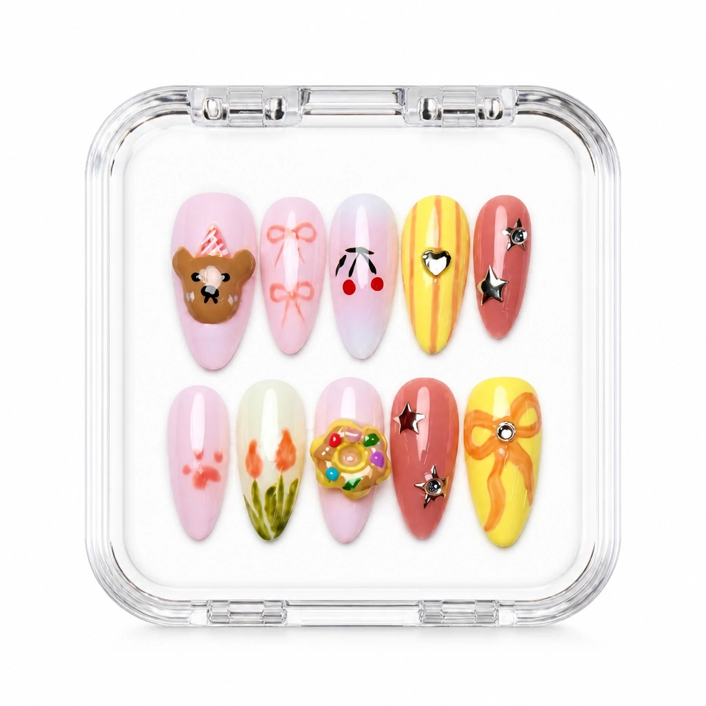 Press-on Nails Wholesale $6.90 Gilded Romance by Yabe Vietnam