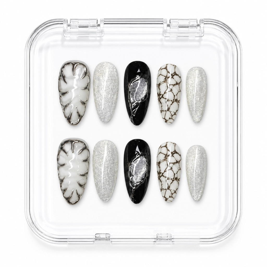 Press-on Nails Wholesale $6.90 Midnight Mosaic by Yabe Vietnam