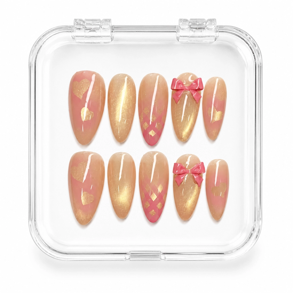 Press-on Nails Wholesale $6.90 Rosé Coquette by Yabe Vietnam