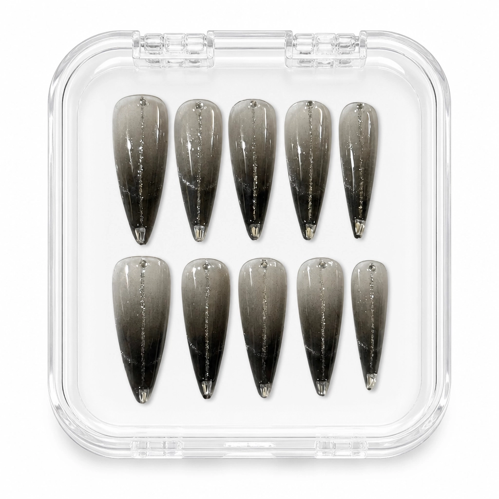 Press-on Nails Wholesale $6.90 Midnight Smoke by Yabe Vietnam