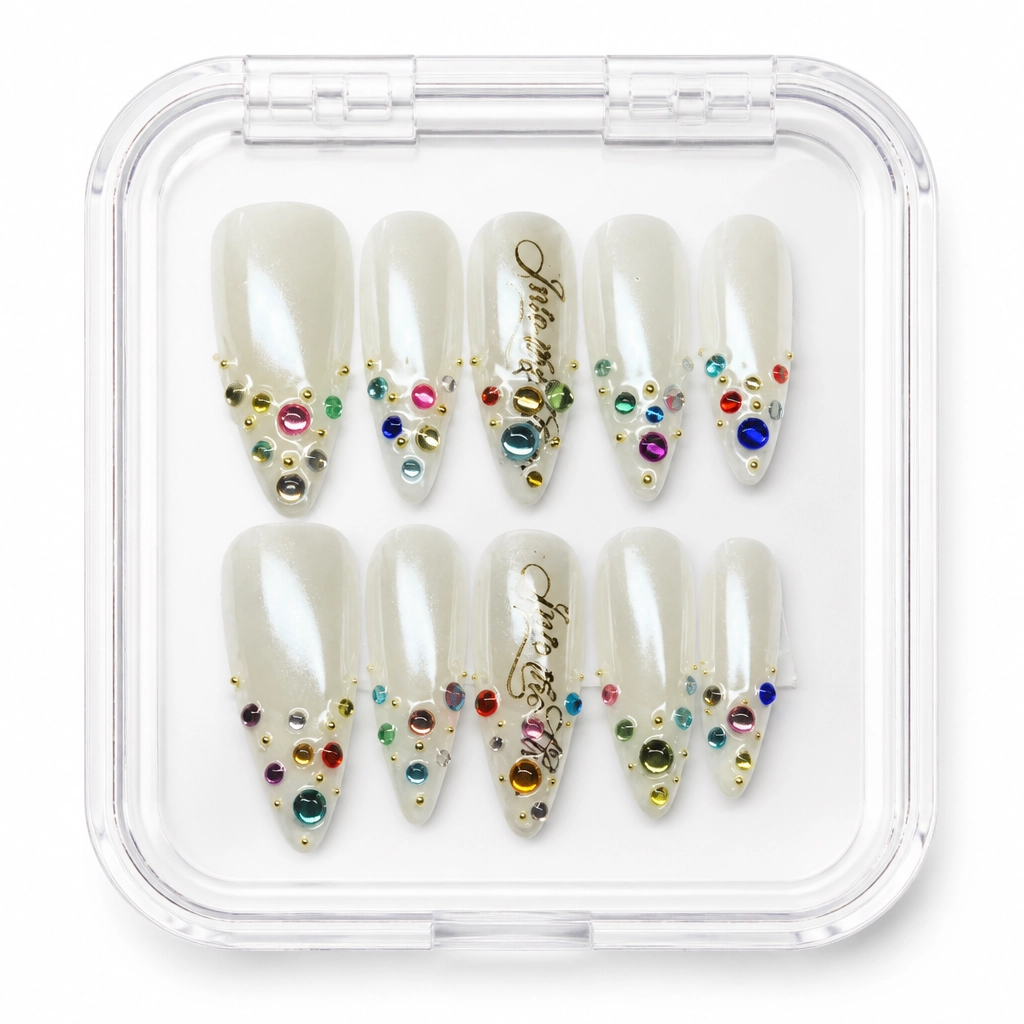 Press-on Nails Wholesale $6.90 Pearl Carnival by Yabe Vietnam