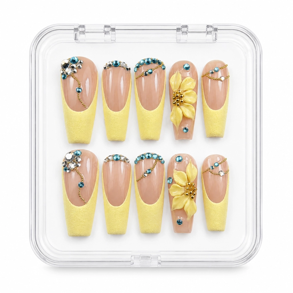 Press-on Nails Wholesale $7.90 Sunny Radiance by Yabe Vietnam