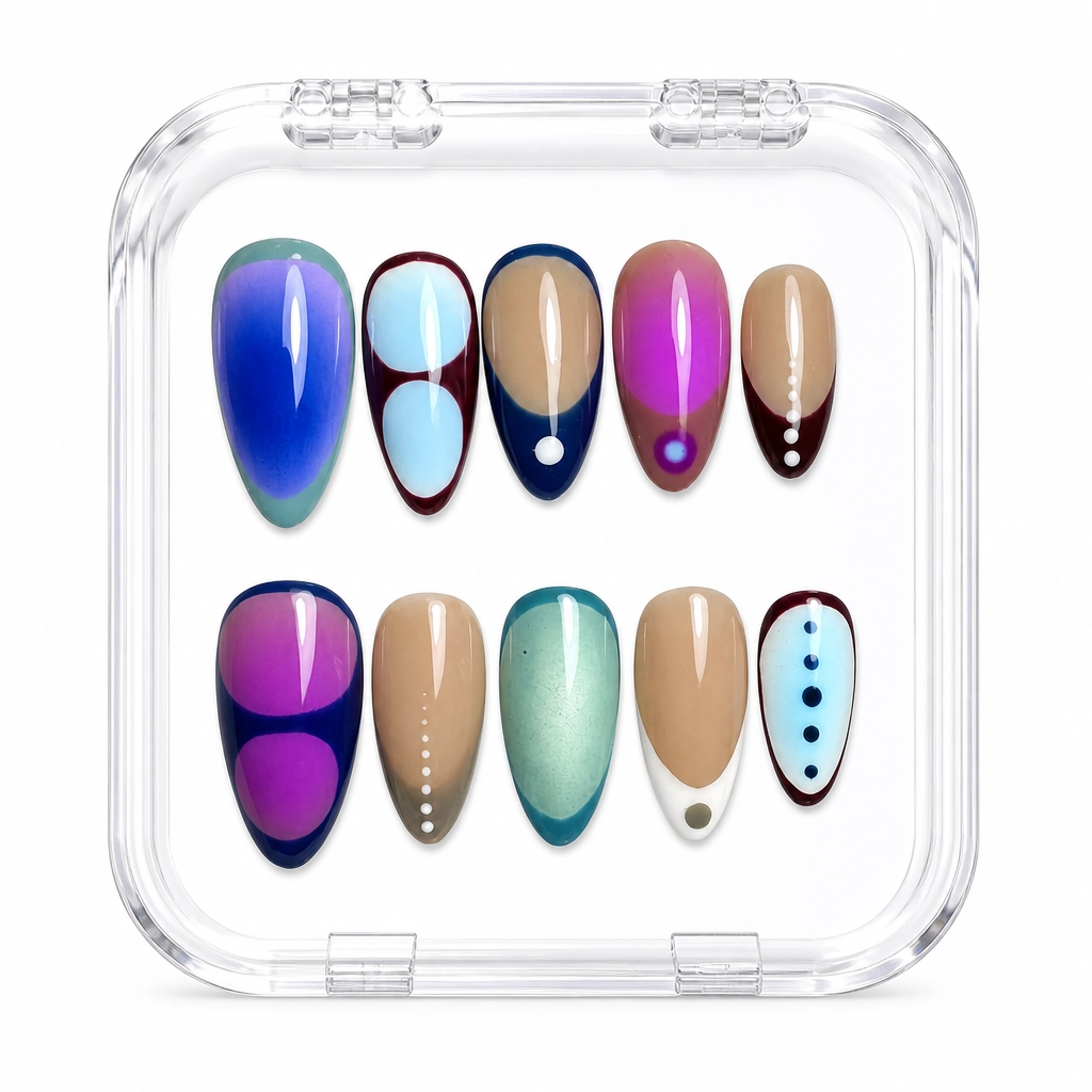 Press-on Nails Wholesale $7.90 Circle Harmony by Yabe Vietnam