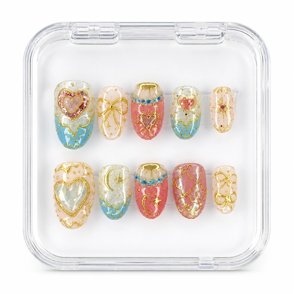 Press-on Nails Wholesale $7.90 Sunset Gradient Luxe by Yabe Vietnam
