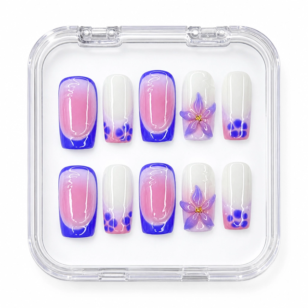 Press-on Nails Wholesale $7.90 Twilight Bloom by Yabe Vietnam