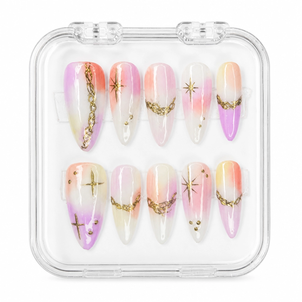 Press-on Nails Wholesale $7.90 Celestial Glow by Yabe Vietnam