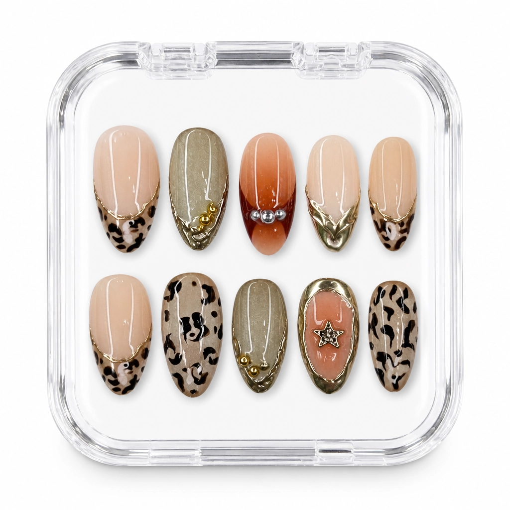 Press-on Nails Wholesale $7.90 Leopard Luxe by Yabe Vietnam