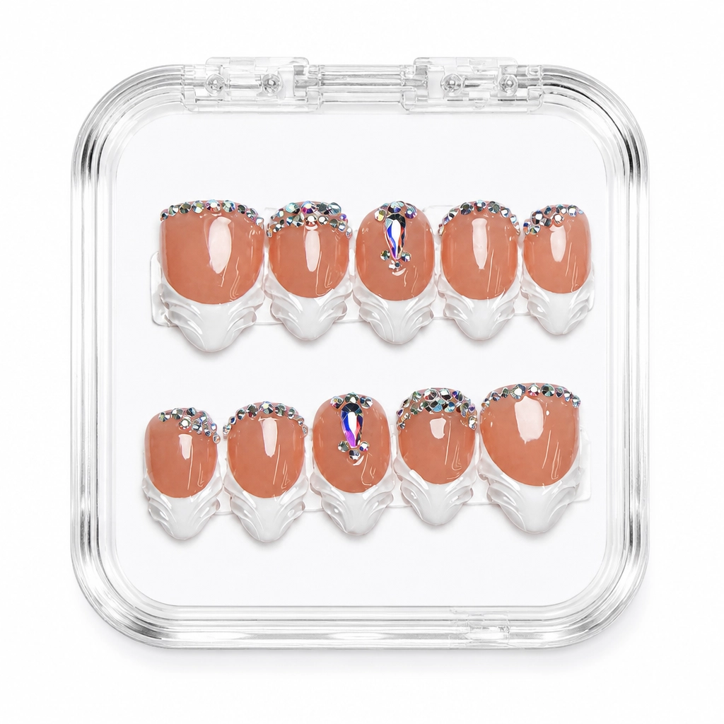 Press-on Nails Wholesale $7.90 Sparkle Terracotta by Yabe Vietnam